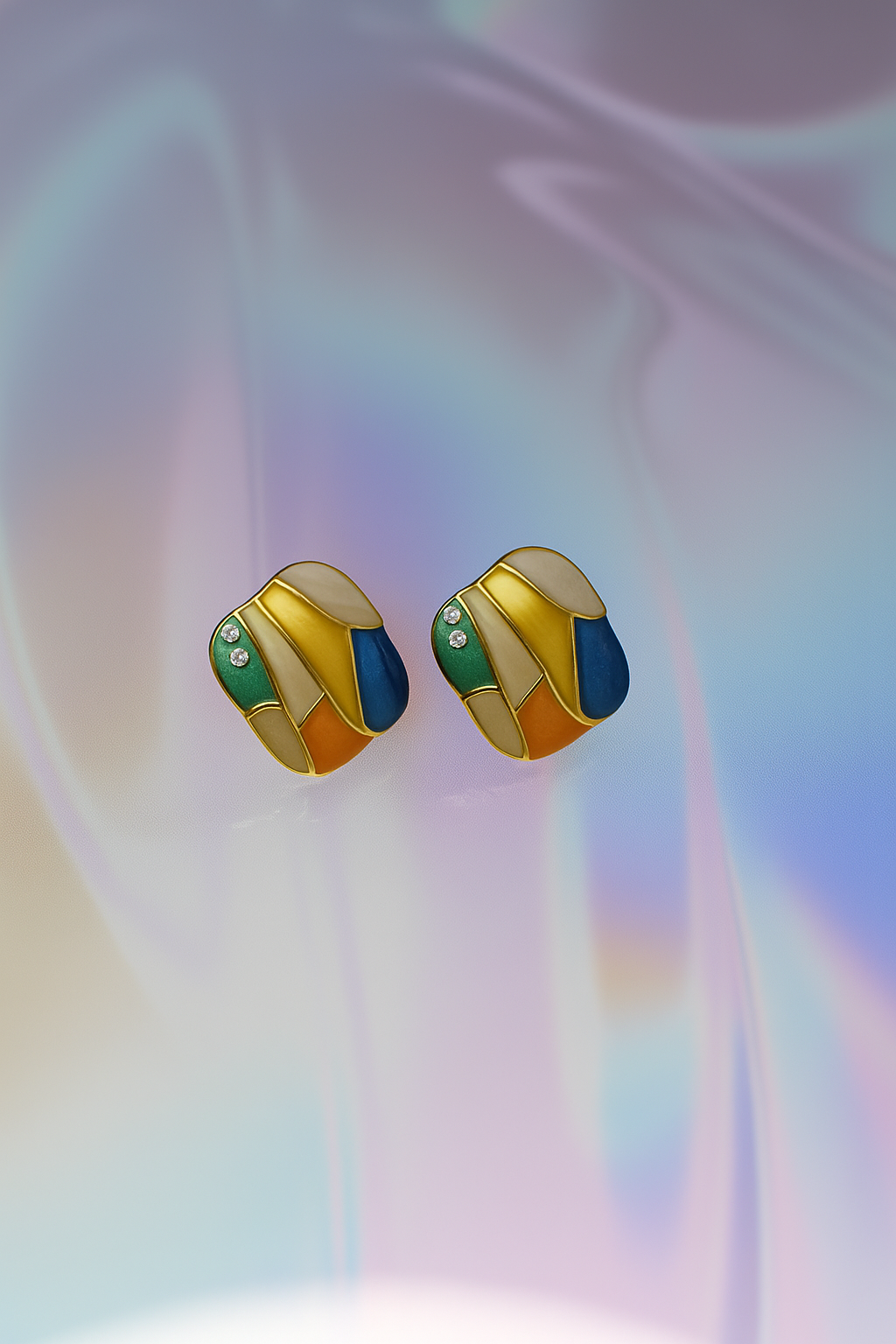 Colorblock Studs