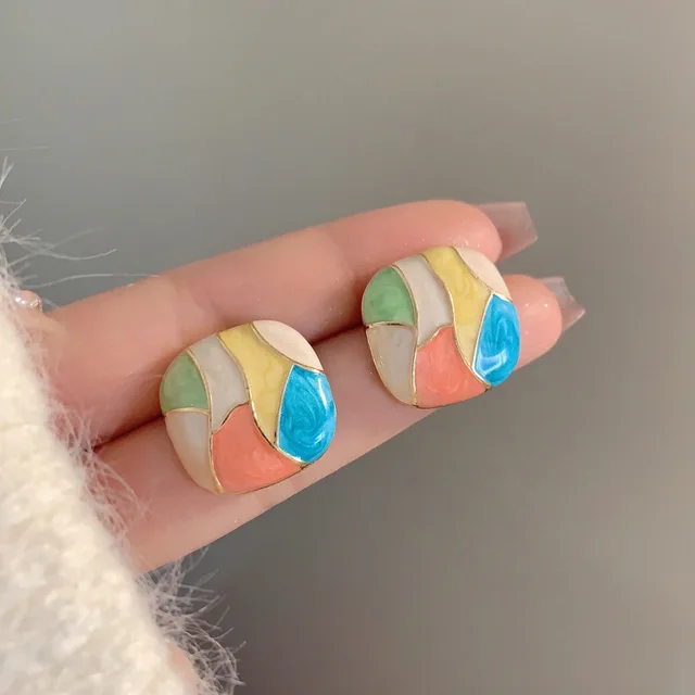 Colorblock Studs