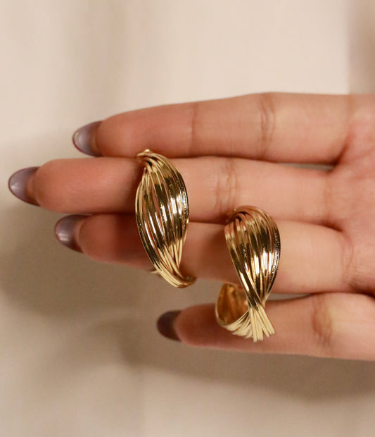 Bold Swirl Hoops